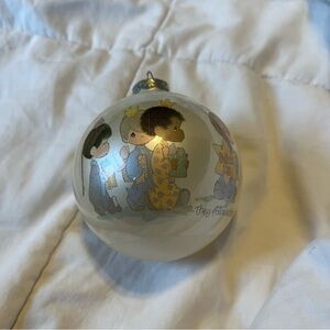 Vintage 1980 Precious Moments Jonathan & David Ornament They Followed The Star
